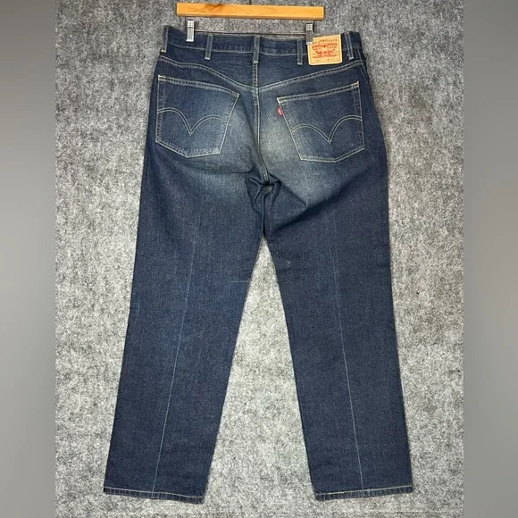 Levi's 559 Relaxed Jeans Straight Leg Men's 38x34 Dark Blue Jeans Denim - Picture 10 of 10